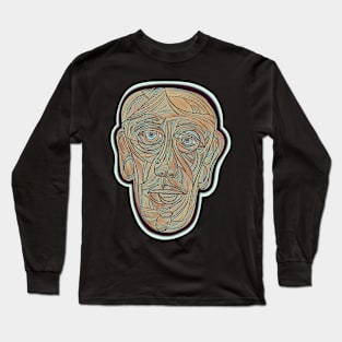 Abstract man’s face Long Sleeve T-Shirt